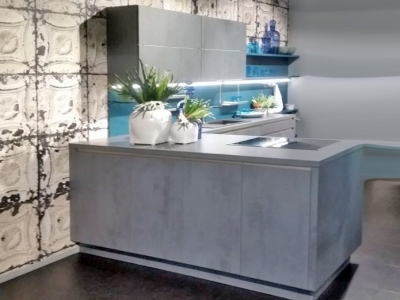 Кухня керамика beton grigia модель new2017