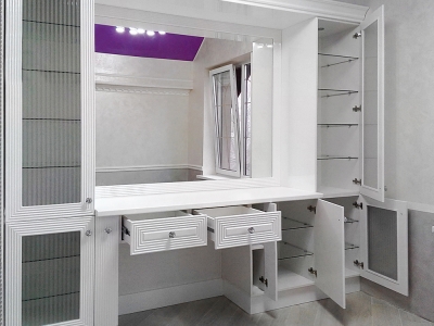 Внутренний объем ящиков и шкафов используется максимально эффективно.